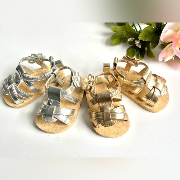 Gerber Other - Super cute metallic baby sandals